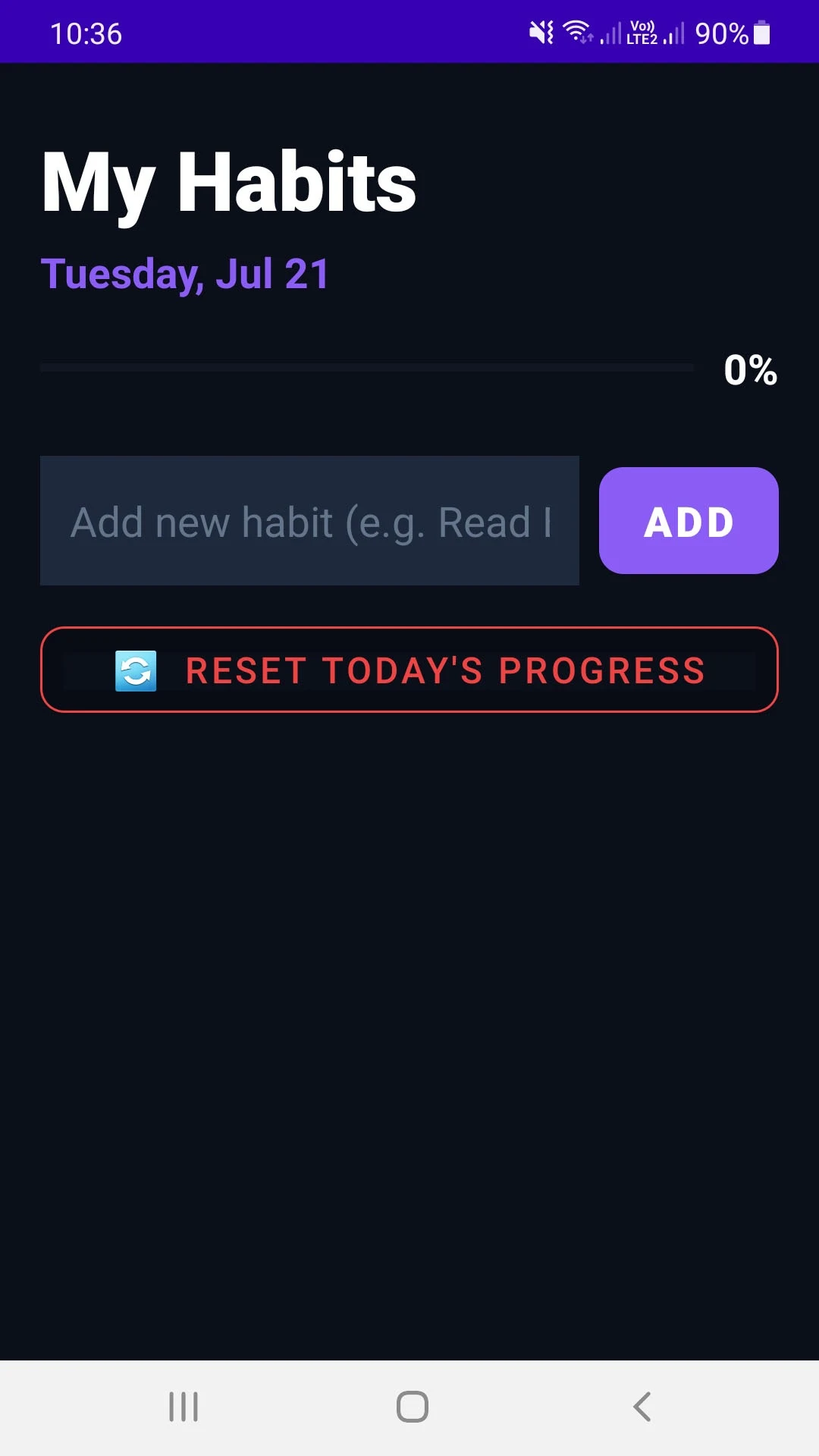 Daily Habit Tracker & Goals screenshot